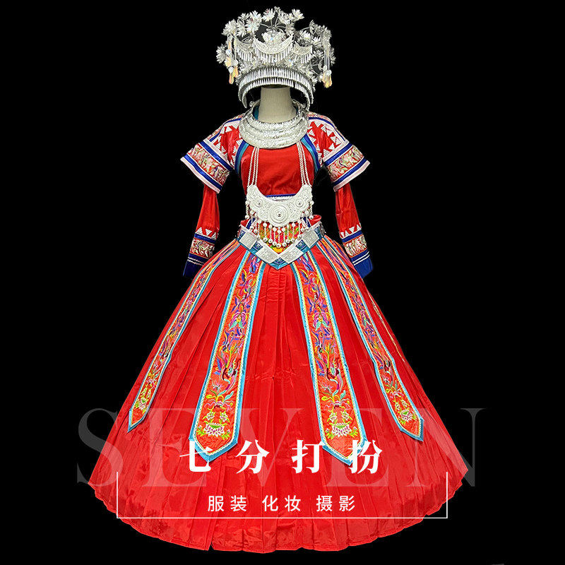 《全国可租》五十六个少数民族服装苗族壮族瑶族盛装歌手走秀服装