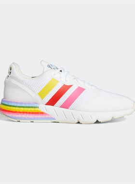 Adidas阿迪达斯三叶草ZX1K BOOST PRIDE男女同款休闲运动鞋GW2418
