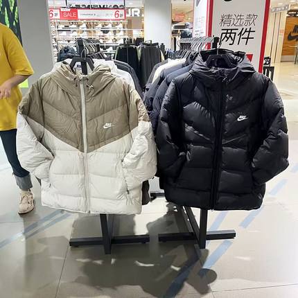 正品Nike/耐克男子新款休闲保暖防风连帽运动羽绒服FB8178 DV1132