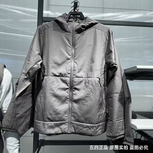 Nike耐克外套男25秋冬新款防风保暖棉服运动连帽夹克FB7545-289