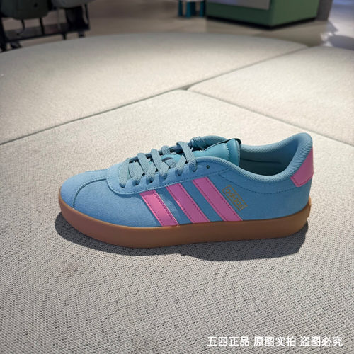 Adidas阿迪达斯T头鞋板鞋VL COURT 3.0女子运动休闲德训鞋 IH6518