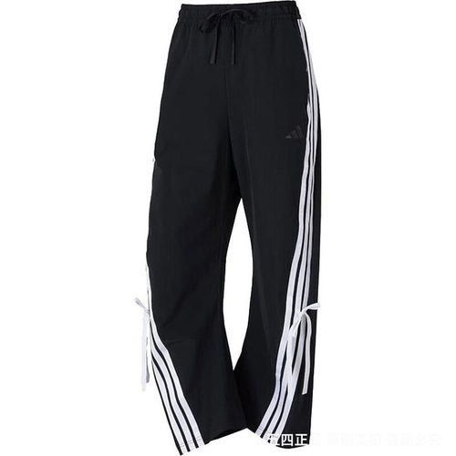 Adidas/阿迪达斯新款女士蝴蝶结高腰宽松香蕉裤JY7666