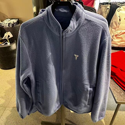 Nike耐克男子科比系列摇粒绒保暖长袖刺绣立领夹克外套IM4865-494