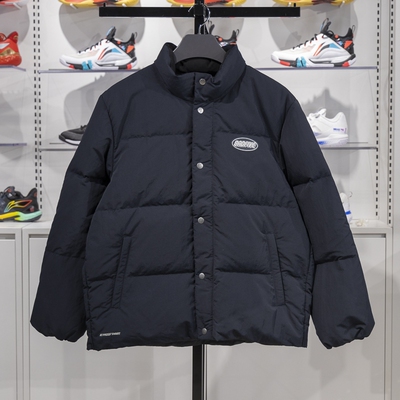 李宁羽绒服男2024冬季反伍系列防泼水宽松80%鸭绒保暖外套AYMU075