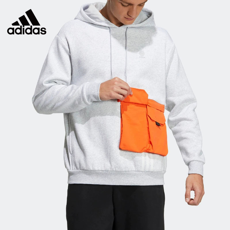 正品Adidas/阿迪达斯连帽卫衣男款冬款运动长袖保暖套头衫 HN2405-封面