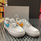 Air AF1白灰蓝拼接女子运动板鞋 Force Nike耐克 Low DJ9993 100
