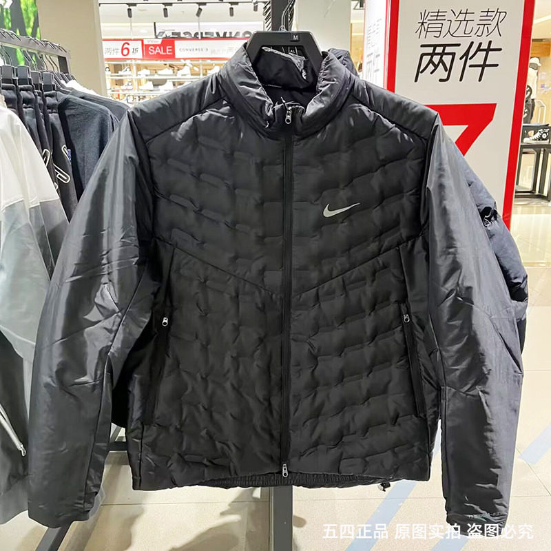 正品Nike耐克男子冬季轻薄羽绒服连帽可拆卸夹克外套FB7557-010