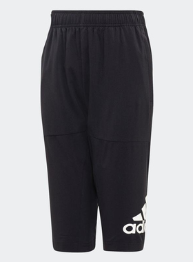 Adidas/阿迪达斯 YB TR W 3/4 P 大童训练休闲运动七分裤 DV1387