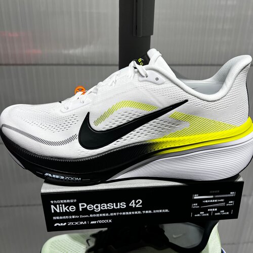 NIKE耐克男子AIR ZOOM PEGASUS 42运动跑步鞋IB1873-108