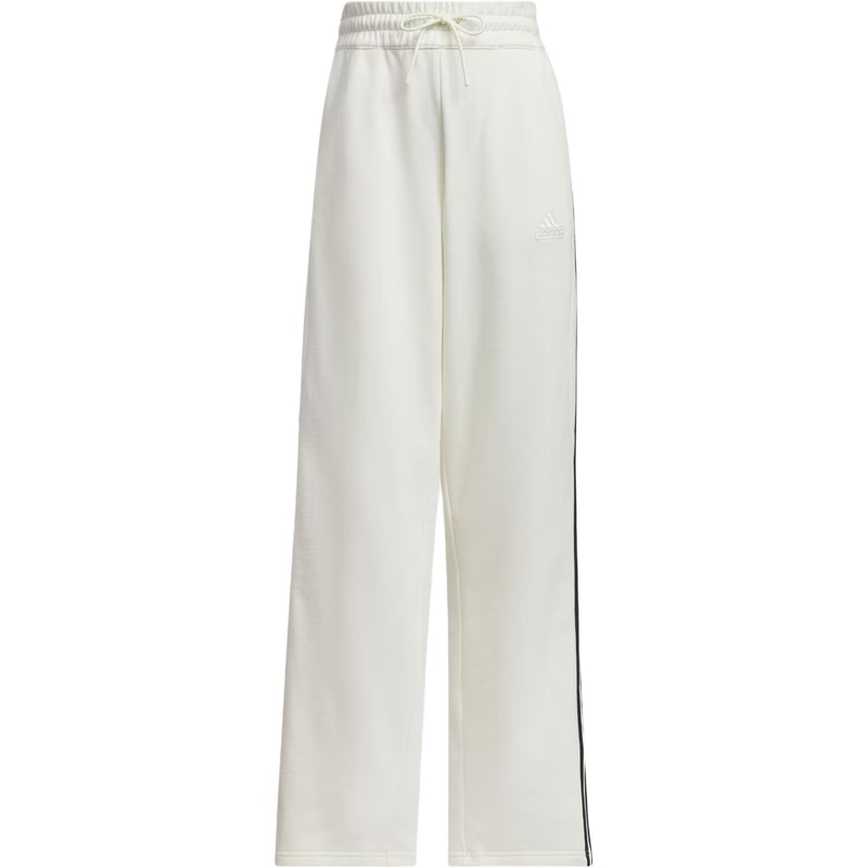 adidas阿迪达斯运动休闲裤秋女三条纹毛圈布长裤JN0763