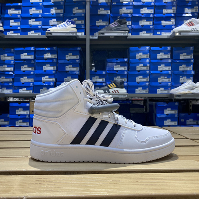 Adidas/阿迪达斯经典NEO男子运动高帮系带板鞋耐磨休闲鞋 FY8616