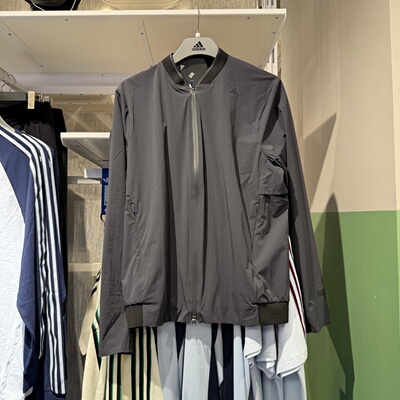 Adidas阿迪达斯26夏新款男拒水凉感薄梭织运动休闲夹克外套KE4039