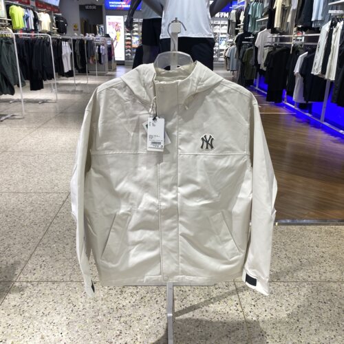 MLB梭织外套男女装宽松运动服休闲服连帽夹克3AWJB0164-50CRD