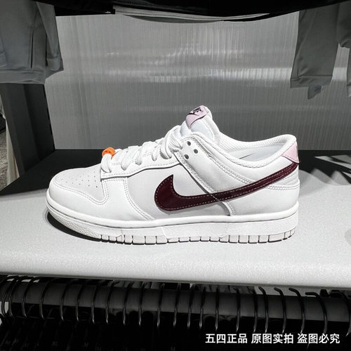 Nike/耐克Dunk Low女鞋白红粉时尚舒适百搭休闲板鞋 IM6025-121