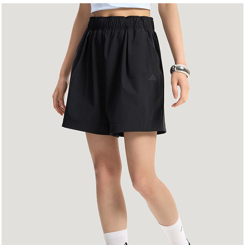 Adidas阿迪达斯WOVEN SHORTS女士抽绳宽松短裤 KS5321