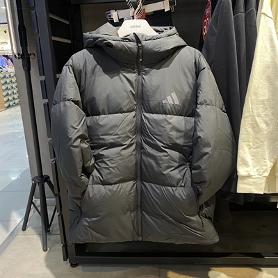 阿迪达斯情侣同款拒水防泼600蓬松羽绒服JV6187JV6188JV6189