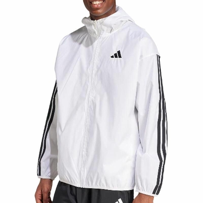 adidas阿迪达斯男子外套梭织连帽三条纹夹克外套JF3682