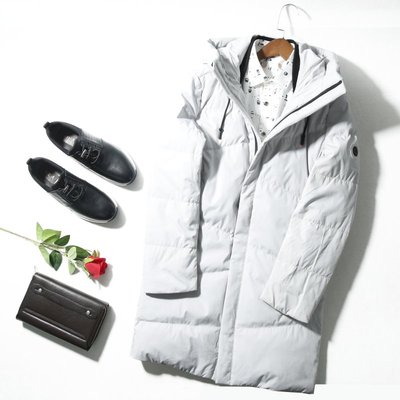 连帽修身商务休闲款羽绒服