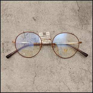 V牌专柜新品文艺复古近视眼镜架男女眼镜框韩版网红超轻全框V2621