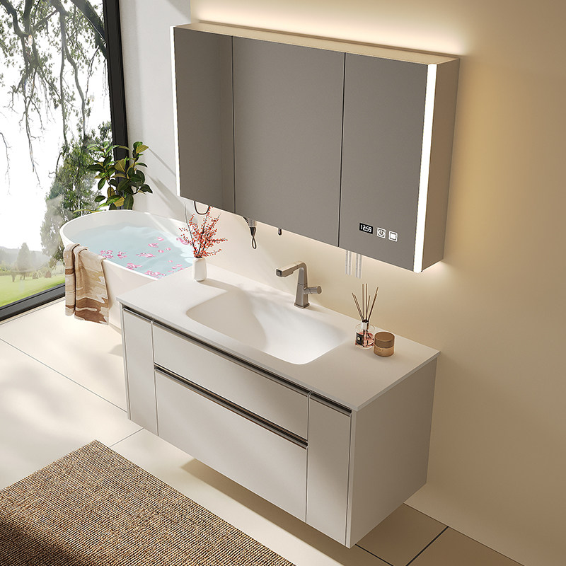 美伦艾特爆款日式大收纳浴室柜组合抽屉拉篮洗漱手脸台热弯一体盆,家装主材,浴室柜组合,淘宝优惠券,粉丝福利购,淘宝优惠卷