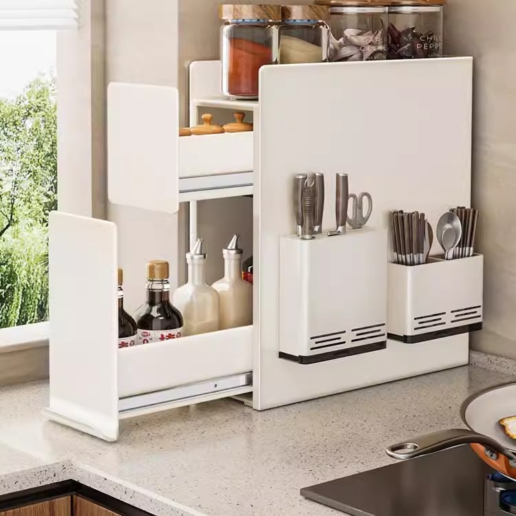 厨房刀架置物架壁挂式免打孔刀具菜刀筷筒筷子笼多功能一体收纳架