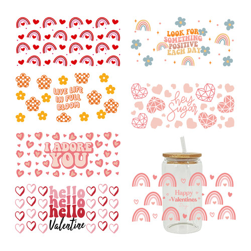 新款卡通印花热转印杯贴水晶标 logo图案 23cmX11cm现货批发D2613