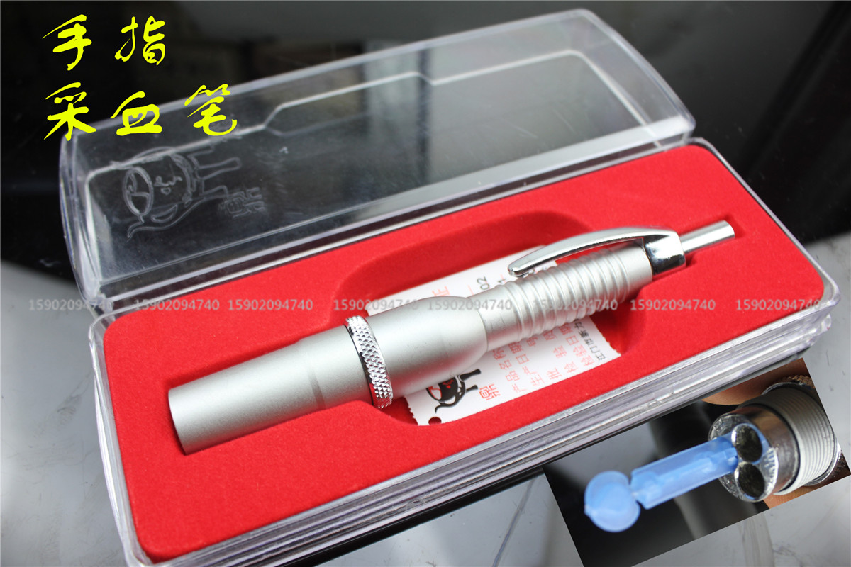 不锈钢放血泄血笔放血针排瘀连续采血笔点刺血针拔罐用刺络采血针