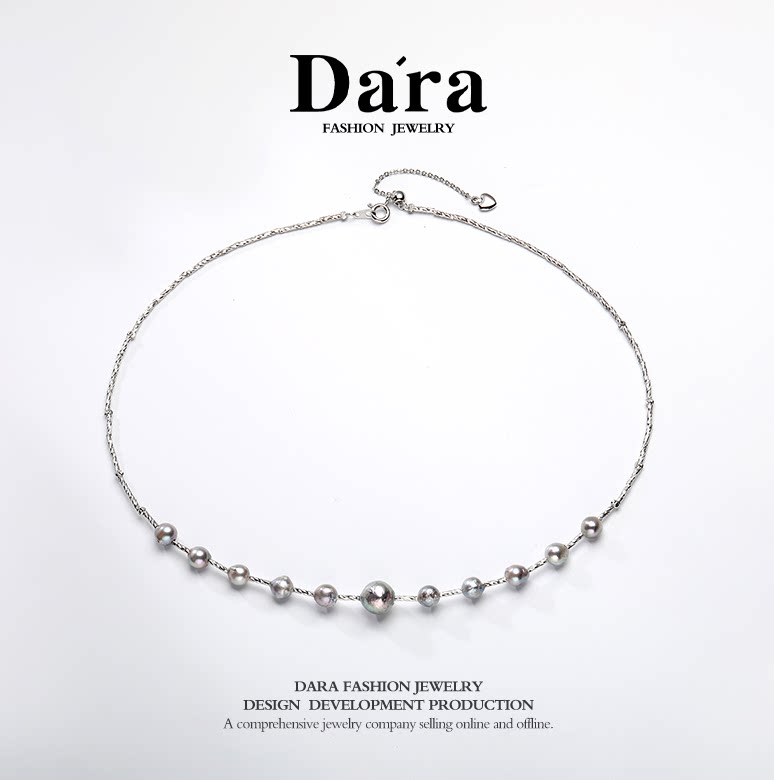 【舒醒老师】!必拍企业补贴!5-9mm 真多麻海水珍珠满天星项链ZBZX