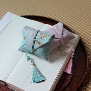 首饰手串文玩袋 印章包 耳机盒收纳礼品袋织锦国风刺绣流苏信封包