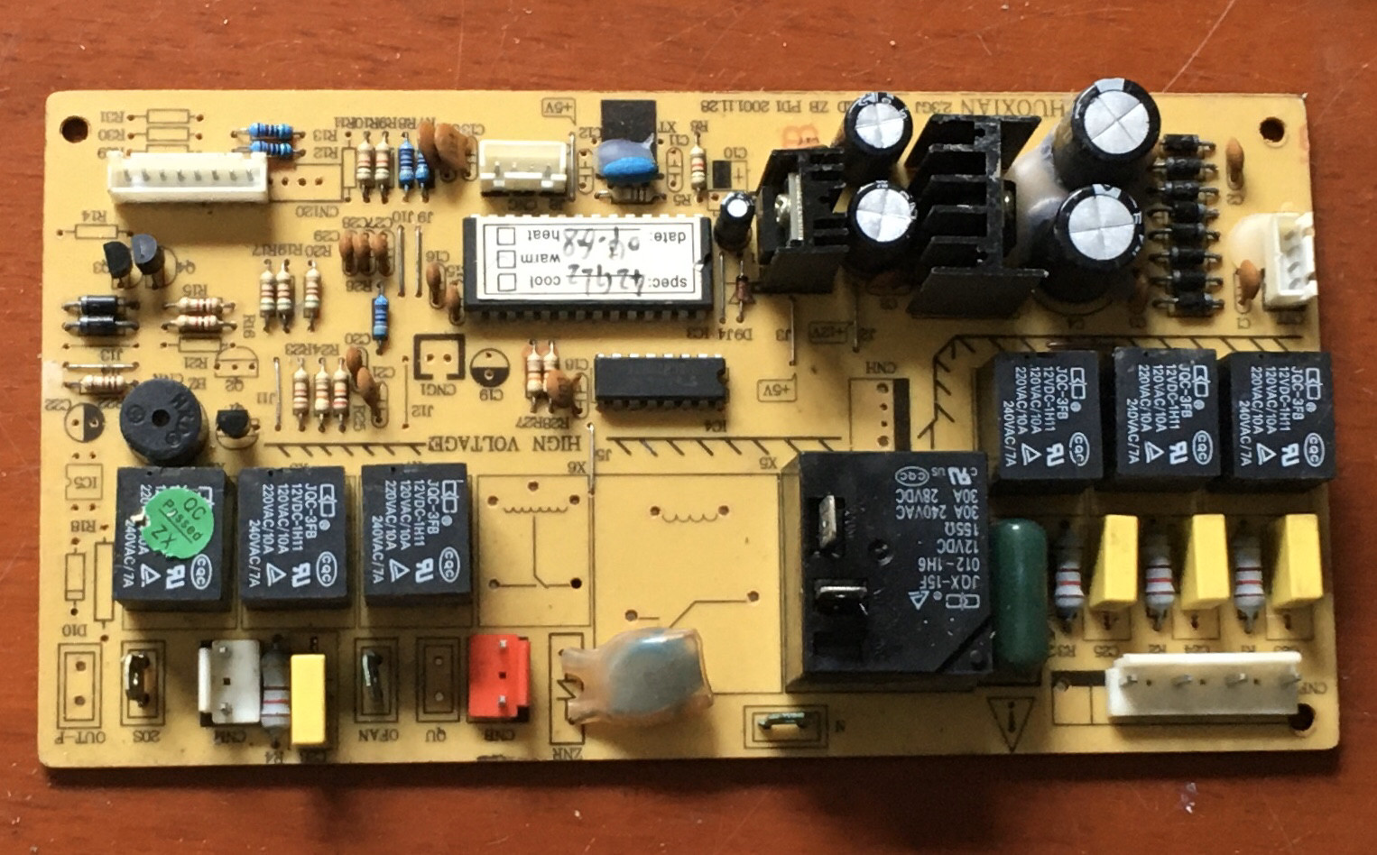 香雪海空调柜机r46i/b主板控制板zhuoxian 2.3gj dcp led zb pd2