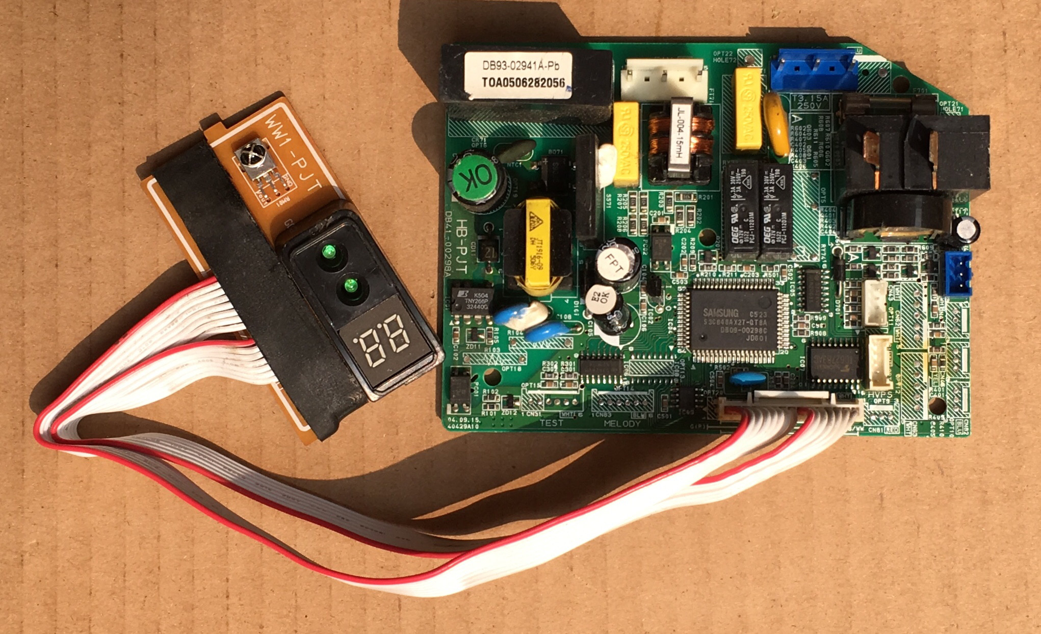 三星空调kfr-35g/wca电脑版db93-02941a-pb db41-00298a 一套