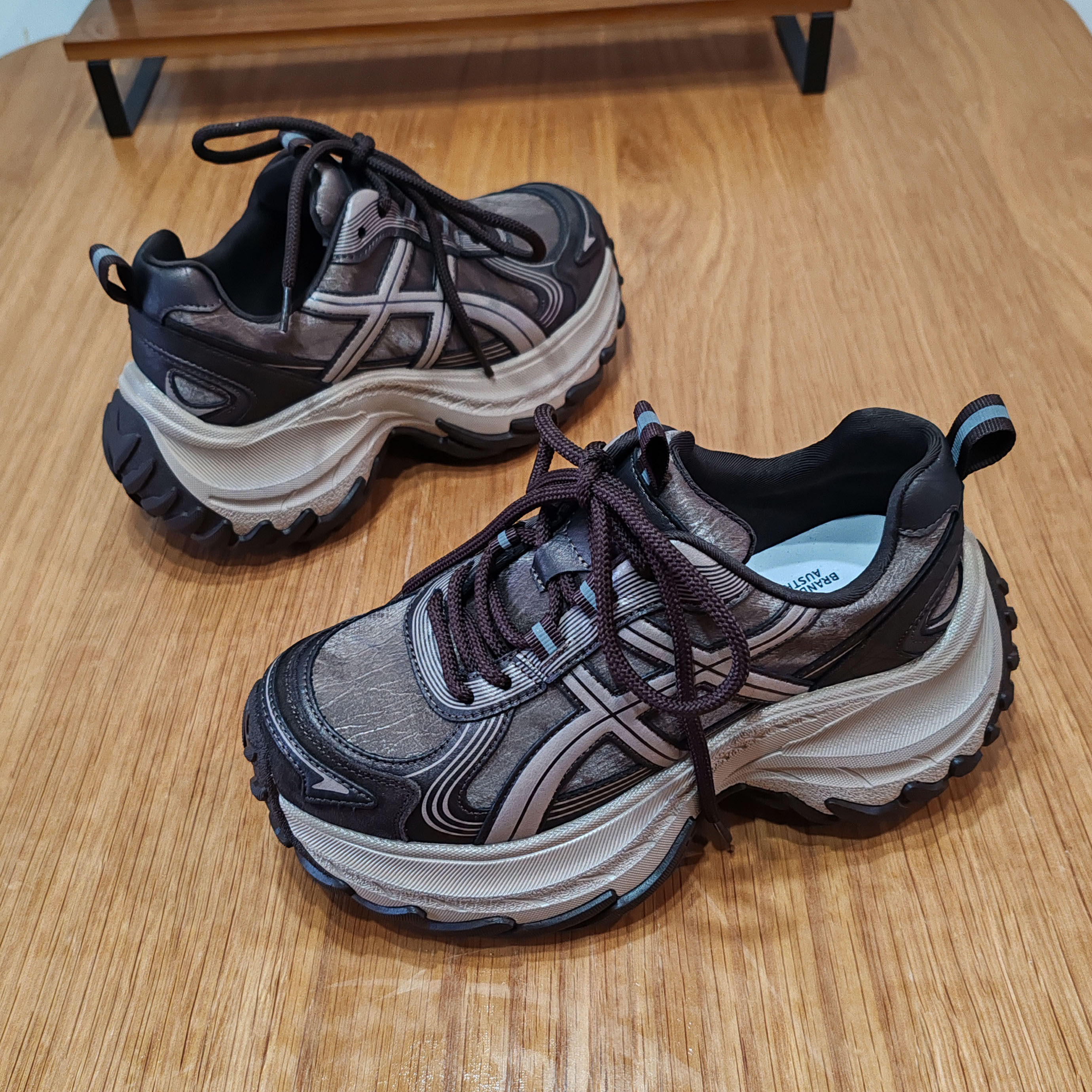 【顺丰包邮】5.5cm秋冬新款缓震防水增高厚底运动休闲老爹鞋女潮
