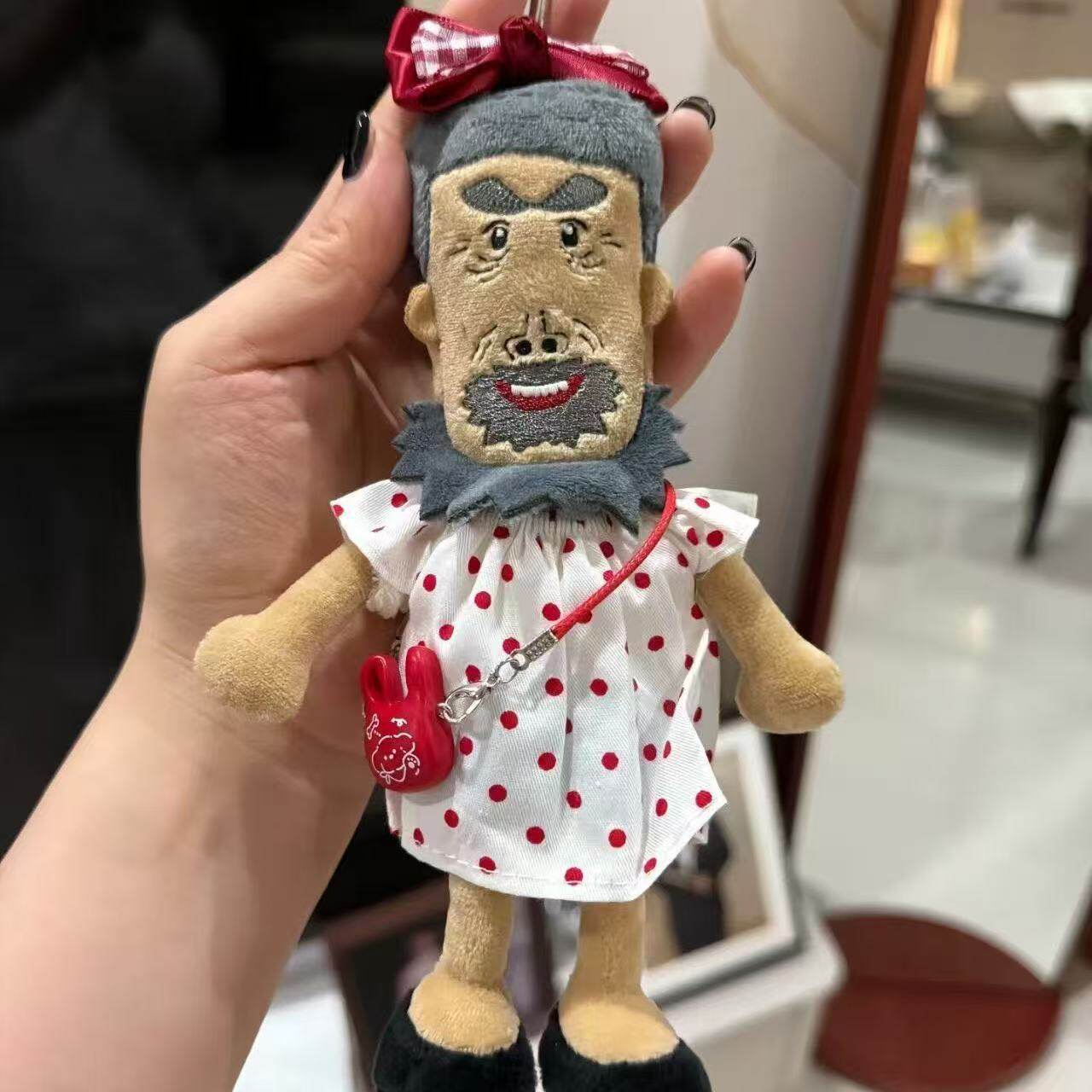 图图的牛爷爷毛绒玩偶公仔挂件搞怪玩偶儿童娃衣服套装换装裙公仔
