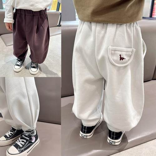 男童洋气弯刀裤春秋季韩版童装