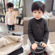 2025秋冬季 巨软糯 男童半高领双层加厚打底衫 中小童宝宝保暖上衣