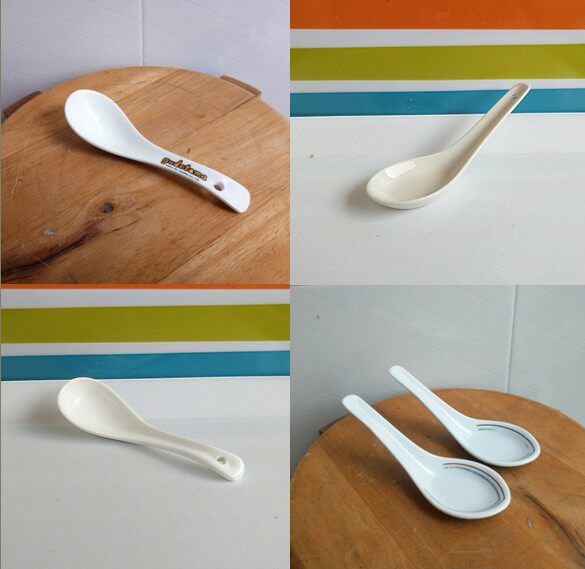 1元库存清仓陶瓷勺摆台桌面餐馆