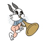 兔子图形商标25类儿童服装鞋子牌子商标转让