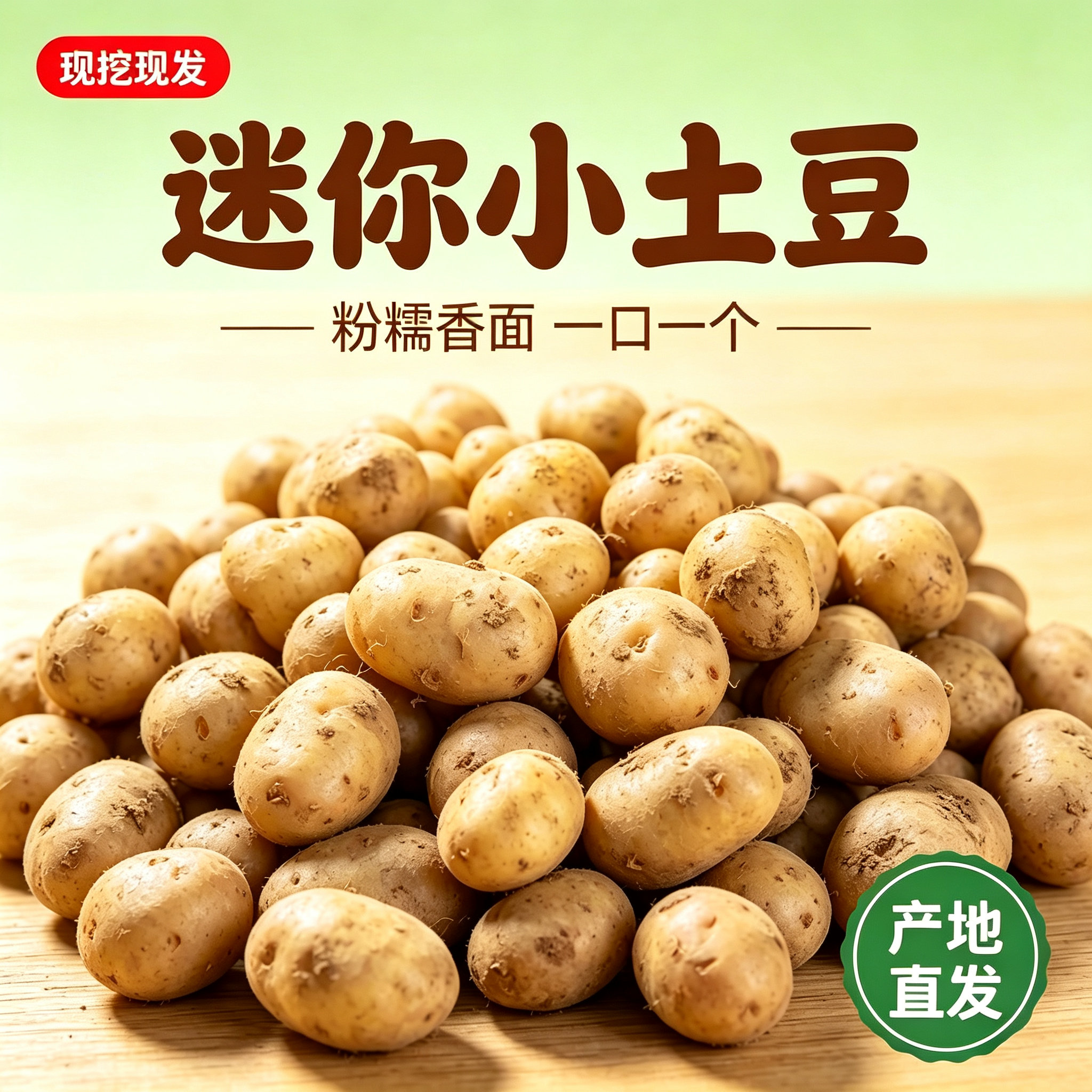 云南新鲜迷你特小土豆农家红皮硬土豆