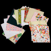 日本美浓和纸和染千代纸折纸日式 和风印花友禅纸千纸鹤花球手工纸