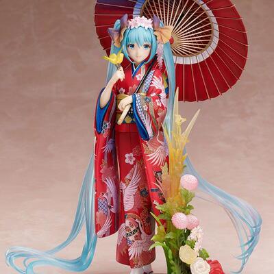 动漫初音未来异色衣和服手办