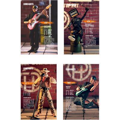 确认款 COME4ARTS 潮流人偶 第二季可动兵人街角酒吧收藏摆件盲盒