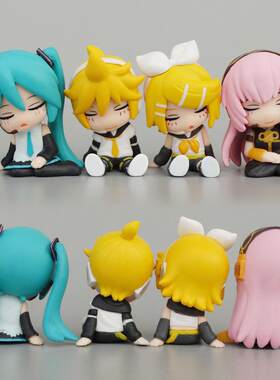 Q版巡音流歌瞌睡初因4款车载摆件
