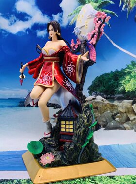 海贼王 GK和之国和风和服女帝场景雕像动漫手办 美女人偶公仔礼物