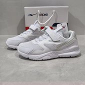 男孩儿童小白鞋 39码 透气网面男童运动鞋 大童跑步鞋 尔克童鞋 春秋款