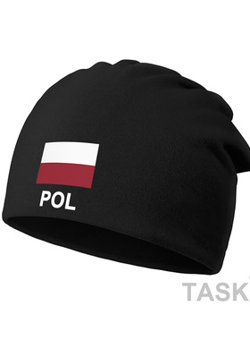 波兰Poland 国家足球薄款包头帽睡堆堆帽子男女围脖头巾秋设 无界
