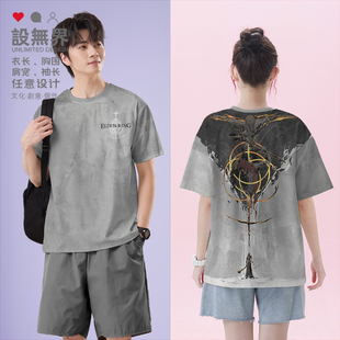 艾尔登法环拉达冈艾尔登之王BOSS游戏周边速干T恤男装女装设 无界