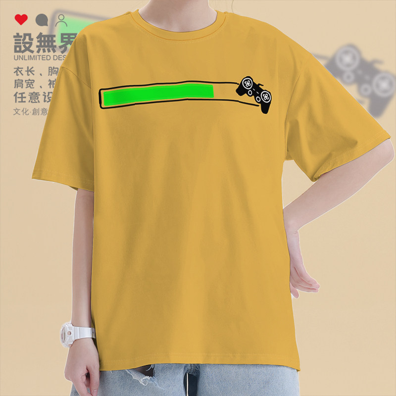 女神异闻录游戏加载页面游戏机插画短袖T恤男女上衣夏0007设 无界