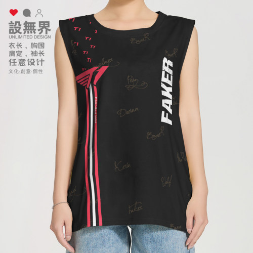 T1战队周边Faker电竞游戏大背心