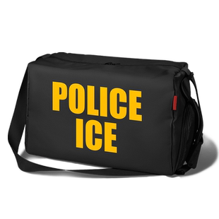 美国移民海关执法局ICE联邦探员欧美风健身包男女运动包袋设 无界