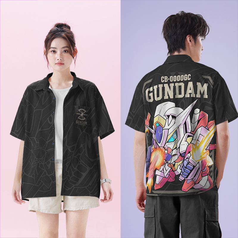 经典Q版敢达CB-0000GC再生高衬衫